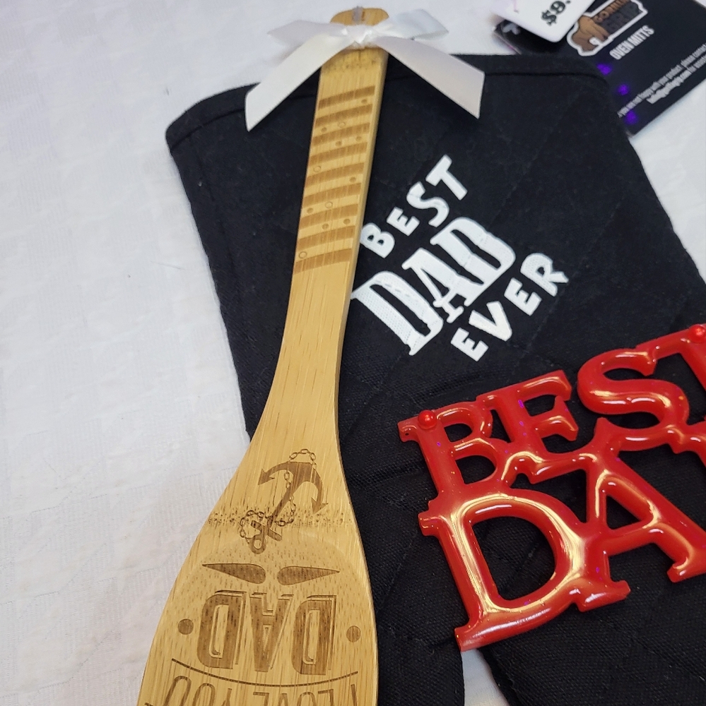 KITCHEN GIFT SET/DAD-BIRTHDAY GIFTS/CUSTOM DESIGNED *free* gift - best dad sign